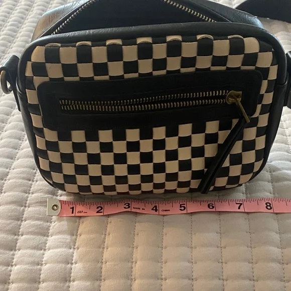 Universal Thread Black and Cream Checkered Bag purse - Picture 4 of 4